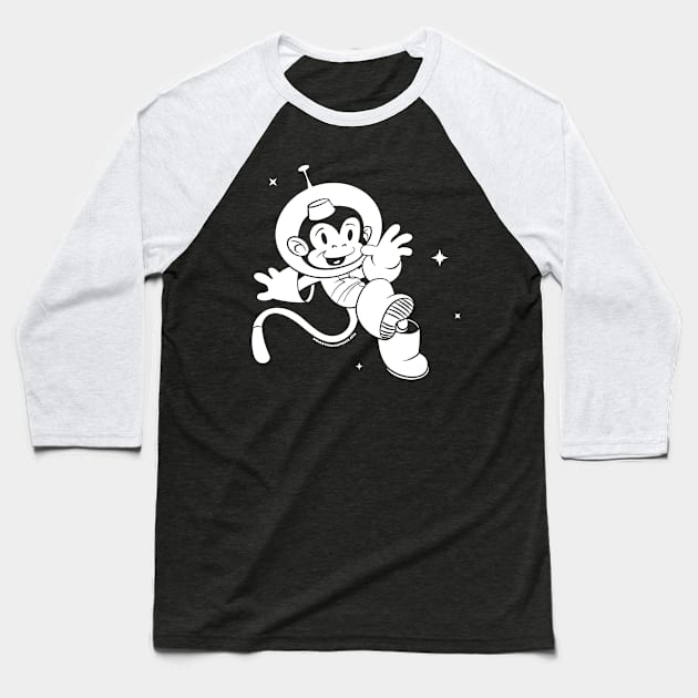 Space Monkey 2019 Baseball T-Shirt by monkeyminion